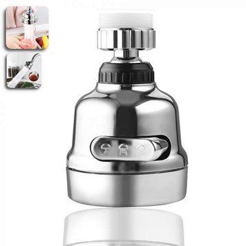 Насадка на кран Water Saver 360&deg; аэратор экономитель воды экономайзер водосберегатель 3 режима 109000041300 фото