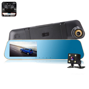 Автомобільний відеореєстратор дзеркало заднього виду DVR DV400 Touch 4,3" Full HD сенсорний екран 109000054500 фото