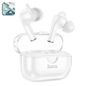 Бездротові Bluetooth навушники Hoco EW22 у кейсі з подвійним мікрофоном та сенсорним керуванням стерео гарнітура Білі 109000063800 фото