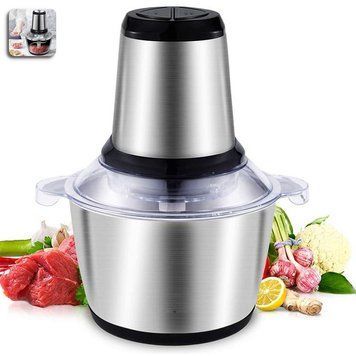 Блендер универсальный измельчитель овощей фруктов и мяса Food Processor QL-801 металичесская чаша 2л 300W 109000066200 фото