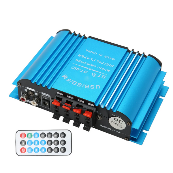 Підсилювач звуку автомобільний ST 997 в машину 4-х канальний USB SD SD MP3 з пультом дистанційного керування 109000056300 фото