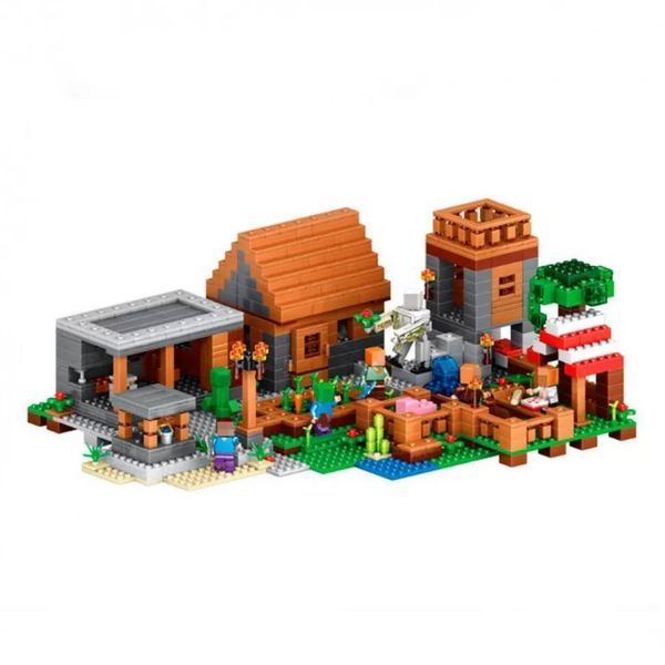 3D конструктор MyWorld в стиле Minecraft на 1600 деталей набор для создания собственного поселка и приключений в стиле Minecraft (LC3665) 109000301800 фото