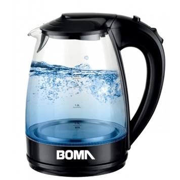 Чайник скляний електричний BOMA BM-1407 зі шкалою 109000049400 фото