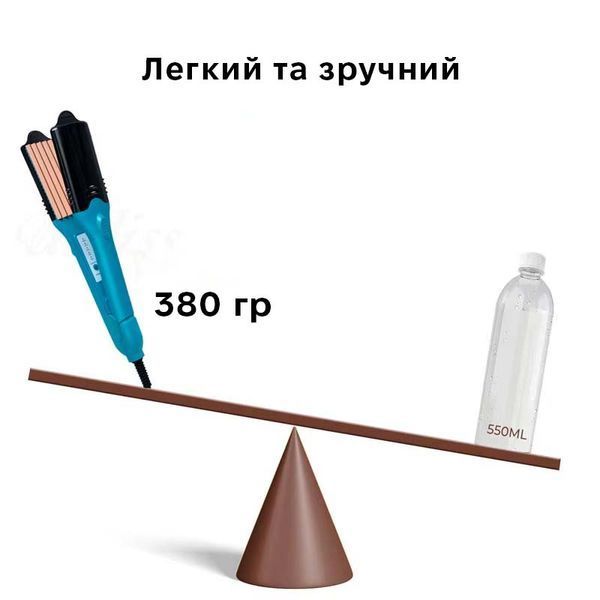 Щипці для випрямлення волосся з фігурними насадками випрямляч волосся плойка з 5 змінними пластинами (PN790) 109000226100 фото