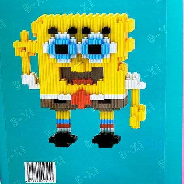 Конструктор Beixi Blocks "Sponge Bob" 668 деталей детский 3D-конструктор Спанч Боб 16 см 109000114400 фото
