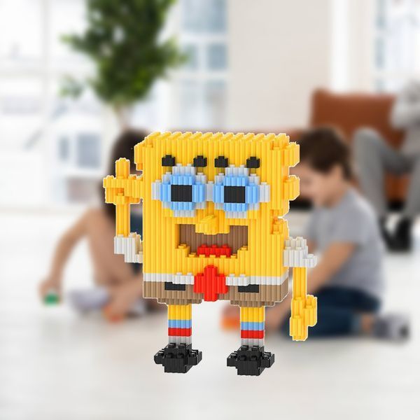 Конструктор Beixi Blocks "Sponge Bob" 668 деталей детский 3D-конструктор Спанч Боб 16 см 109000114400 фото