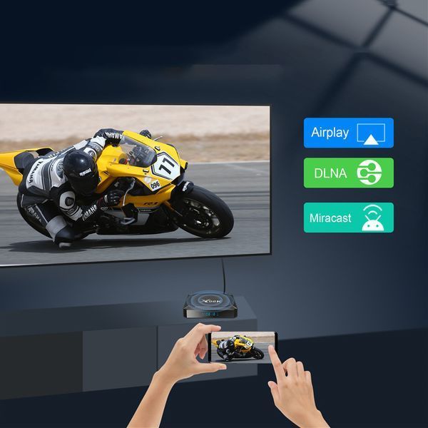 Приставка TV-BOX медиаплеер с Android 13 и 8K изображением смарт ТВ 4/32 ГБ (X98K) 109000196300 фото