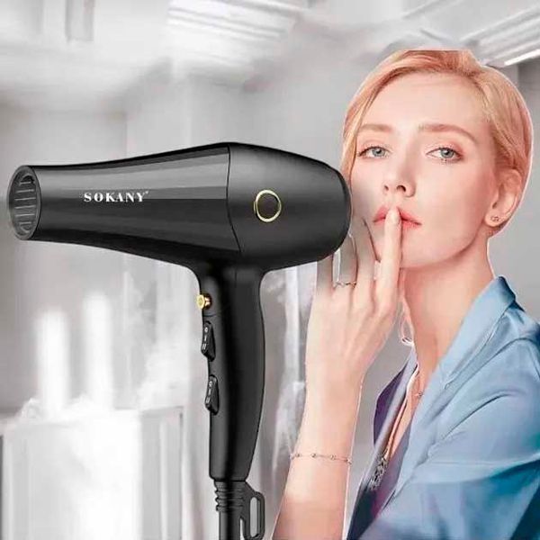 Фен для волос Sokany с насадками с 2 скоростями и 2 режимами температуры 2600 Вт (ES658) 109000201400 фото