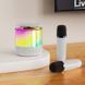 Портативна Bluetooth колонка із двома мікрофонами бездротовий караоке набір з 5 режимами зміни голосу (BT568) 109000192400 фото 2