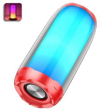 Портативна Bluetooth колонка Hoco HC8 Pulsating з LED підсвічуванням Червона 109000011300 фото