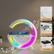 Смарт лампа RGB ночник BT-2301 с беспроводной зарядкой для телефона, Bluetooth колонкой и будильником 3в1 109000060400 фото 7