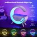 Смарт лампа RGB ночник BT-2301 с беспроводной зарядкой для телефона, Bluetooth колонкой и будильником 3в1 109000060400 фото 2