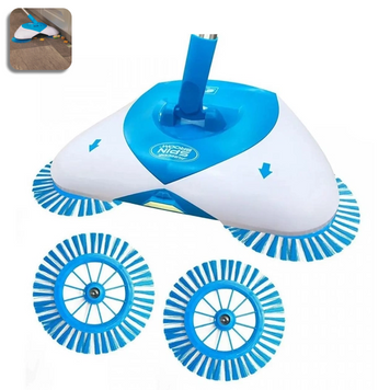 Механическая щетка чудо веник Spin Broom швабра для уборки пола 109000035200 фото