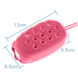 Мочалка массажная для тела двухсторонняя Bath Brush силиконовая Розовая 109000028800 фото 6