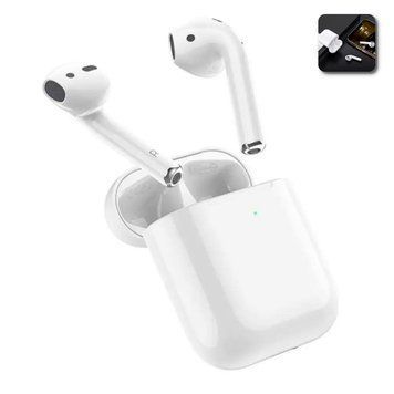 Беспроводные Bluetooth наушники Borofone BW25 в кейсе с сенсорным управлением Белые 109000063300 фото