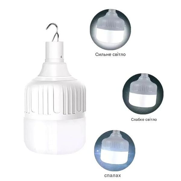 LED-лампа XO кемпінгова з гачком акумулятор 1200 мАг 3,2 Вт USB-зарядка (Y744) 109000123900 фото