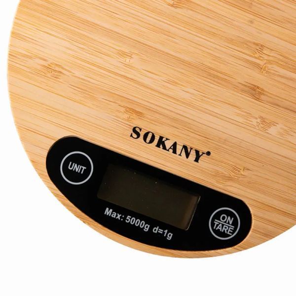 Весы кухонные Sokany цифровые с функцией тары и индикацией перегрузки компактные 5 кг (PD2010) 10a5ba21 фото