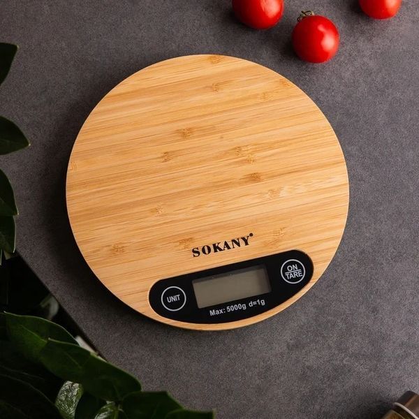 Весы кухонные Sokany цифровые с функцией тары и индикацией перегрузки компактные 5 кг (PD2010) 10a5ba21 фото