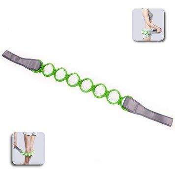 Ручний антицелюлітний роликовий масажер стрічка для тіла Massage Rope Зелений 109000028500 фото