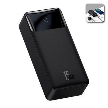 Портативний зарядний пристрій Baseus PPDML-K Bipow повербанк УМБ 30000 mAh Чорний 109000003400 фото