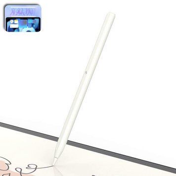 Стилус для iPad XO ST-05 2-Gen Wireless Charging Pen с сенсорной панелью для управления Белый 109000056500 фото