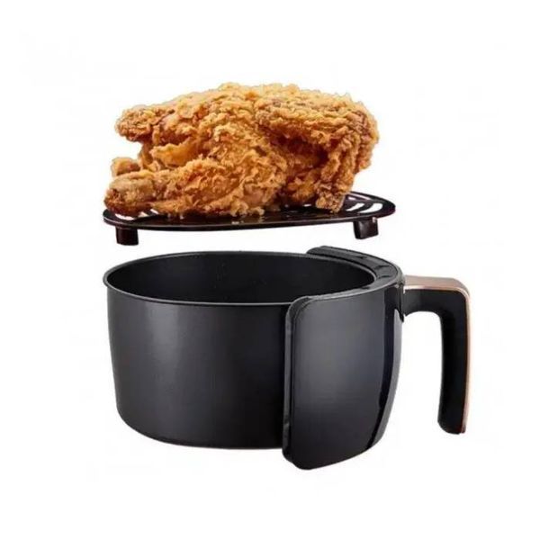 Аерофритюрниця для смаження без масла Air Fryer Su Tai St 505 аерогриль мультипіч 6л 1800 Вт Чорна 109000034900 фото