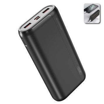 УМБ повербанк XO PR122 20000 mAh портативна зарядка зовнішній акумулятор Чорний 109000006400 фото