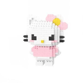 3D конструктор із мініблоків фігурка "Hello Kitty" Bricks дитячий піксельні блоки 8 см 109000160600 фото
