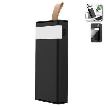 УМБ портативна зарядка XO PR129 20000 mAh повербанк з ліхтарем зовнішній акумулятор Чорний 109000005800 фото
