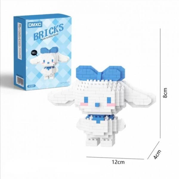 3D конструктор из миниблоков фигурка "Cinnamoroll" Bricks детский пиксельные блоки 8 см 109000160700 фото