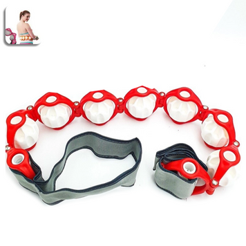 Ручний антицелюлітний роликовий масажер стрічка для тіла Massage Rope Червоний 109000028200 фото