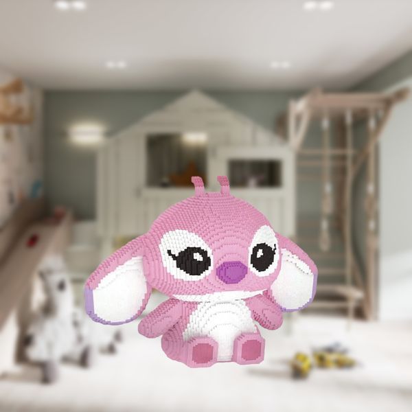 Детский 3D-конструктор Magic Blocks "Stitch Angel" 12000 деталей фигурка Стич Розовый 50 см 109000147700 фото