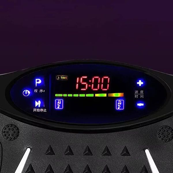 Тренувальна віброплатформа масажер з пультом степ-платформа з еспандерами для фітнесу схуднення та зміцнення м'язів (KH5238) 109000304900 фото