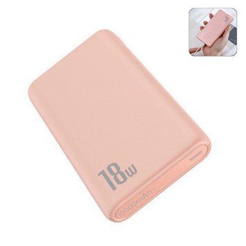 Універсальний зарядний пристрій повербанк Baseus N1PD 10000 mAh 18W портативна зарядка Рожевий 109000001900 фото
