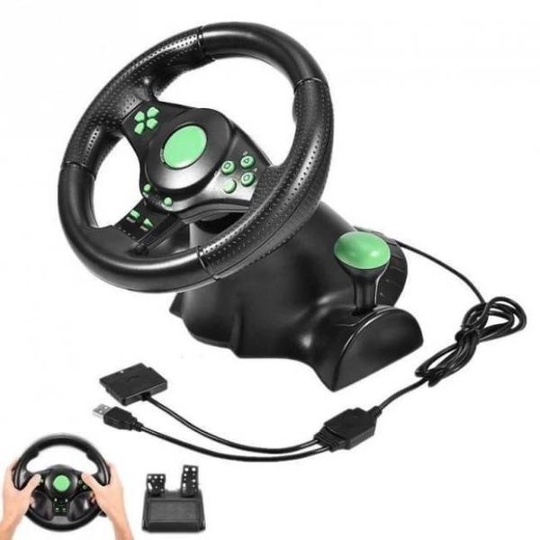 Игровой руль с педалями и коробкой передач для PS3/PS2/PC 3в1 109000070000 фото