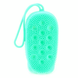 Мочалка массажная для тела двухсторонняя Bath Brush силиконовая Зеленая 109000029100 фото 4