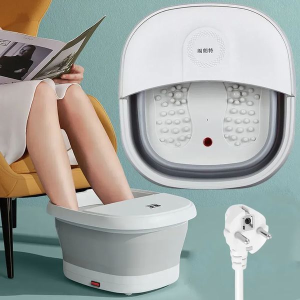 Складная массажная ванночка для ног с функцией подогрева SPA массажер для стоп для расслабления ухода и снятия усталости (XN9944) 109000272000 фото