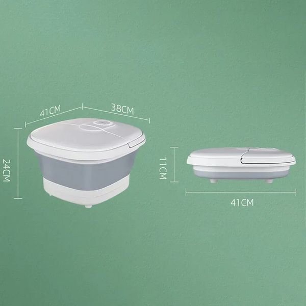 Складная массажная ванночка для ног с функцией подогрева SPA массажер для стоп для расслабления ухода и снятия усталости (XN9944) 109000272000 фото