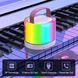 Бездротова Bluetooth колонка портативна з 2 мікрофонами та RGB-підсвічуванням для караоке Бежева 109000131300 фото 8