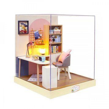 3D конструктор Румбокс зі світловими ефектами "Мила кімната" конструктор Room Box ляльковий будиночок своїми руками (RB038) 109000101600 фото