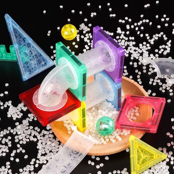Магнитный конструктор 110 деталей детский развивающий 3D-конструктор Магический свет (PN805) 109000230700 фото