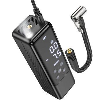 Автомобільний компресор Hoco із LED-дисплеєм вбудований ліхтарик 3,5 bar (Z115) 109000135300 фото
