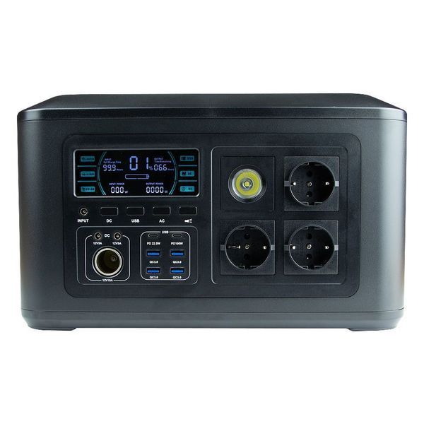 Портативна зарядна станція Power Station IBD-BLY1000Wh електростанція з ліхтарем 320000 mAh 109000005200 фото