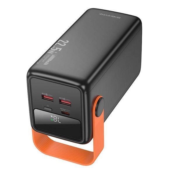 Power Bank Borofone зовнішній акумулятор із ліхтарем швидкою зарядкою та великим запасом енергії 60000mAh (AF0606) 109000260200 фото