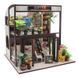 3D Румбокс Coffee Cafe миниатюрное двухэтажное кафе конструктор кукольного домика с деталями интерьера и мебелью для творческой сборки (DP4445) 109000302900 фото 1