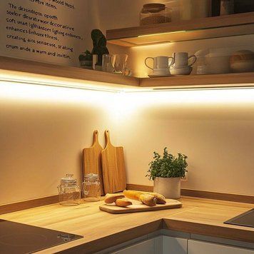 Светодиодная LED подсветка для кухни регулировка цветовой температуры светильник лента модульная конструкция на двухсторонних клейких стикерах с пультом дистанционного управления 1,8м (ВН204111) 109000217900 фото