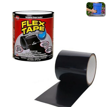 Водонепроникна ізоляційна клейка стрічка скотч flex tape універсальна 10х150 см 109000033000 фото