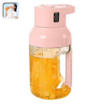Портативный блендер-соковыжималка DDT-01 1500ML Розовый 109000021600 фото